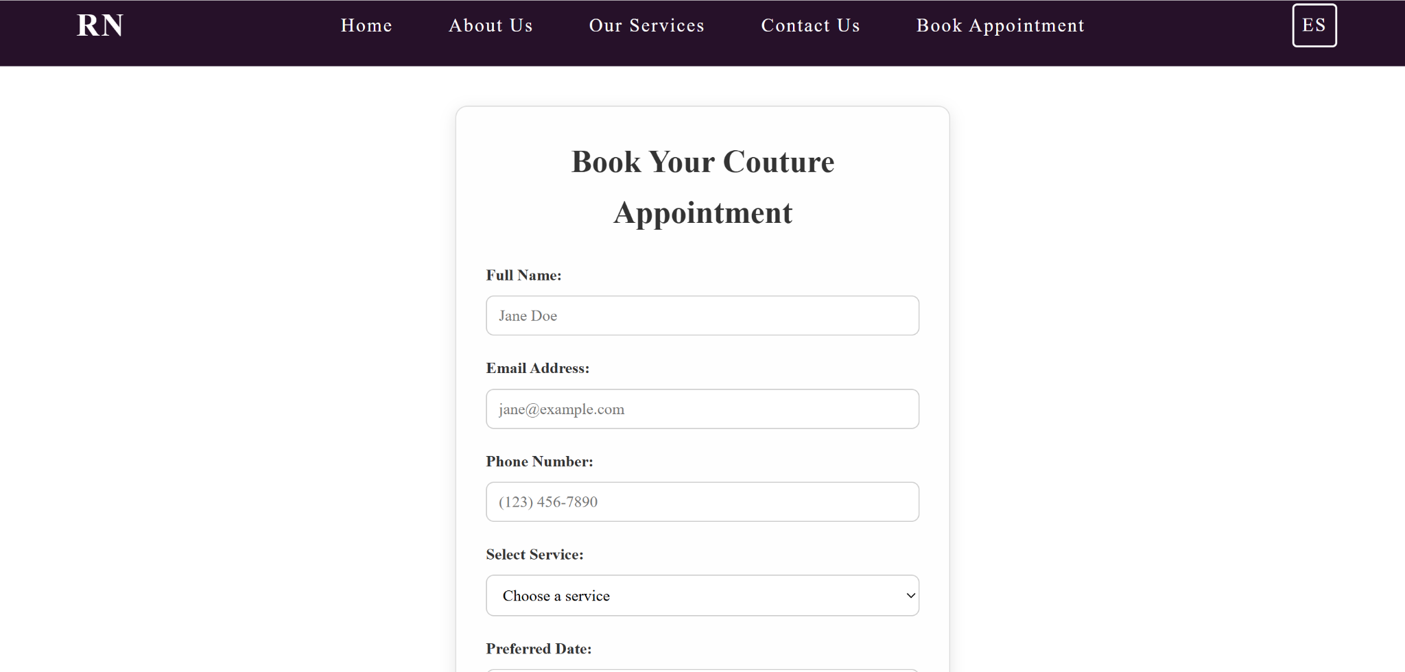 Order management system snippet